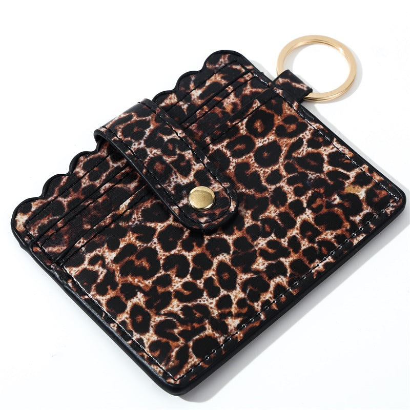 Bolsa De Tarjeta De Llavero De Cuero De PU Al Por Mayor